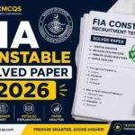 FIA Constable Solved Paper 2026 with answer key, solved MCQs, and exam preparation material