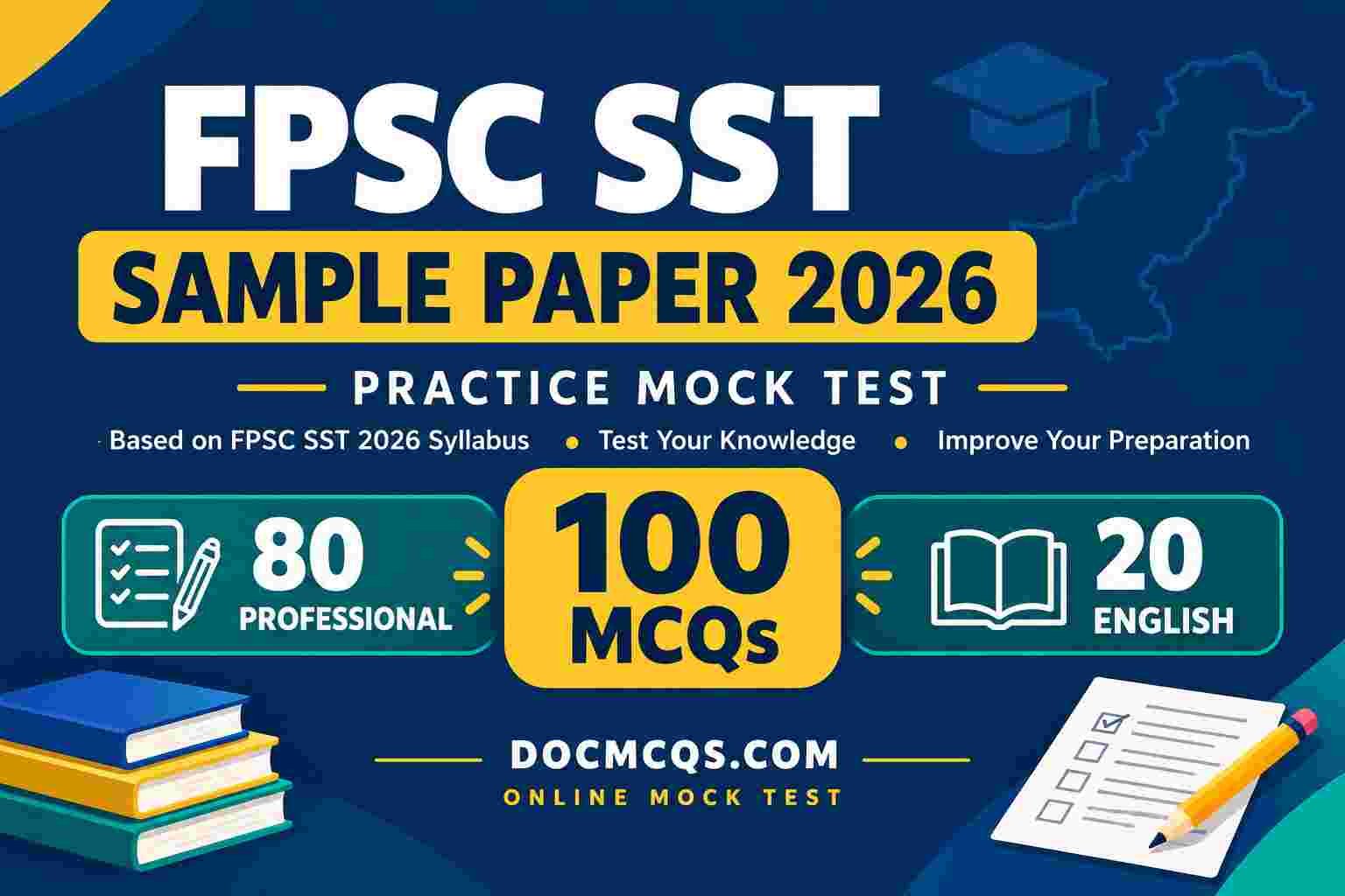 FPSC SST Sample Paper 2026 – 100 MCQs Mock Test